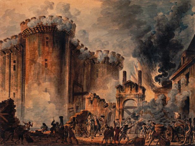 Storming of the Bastille.  From Wikipedia