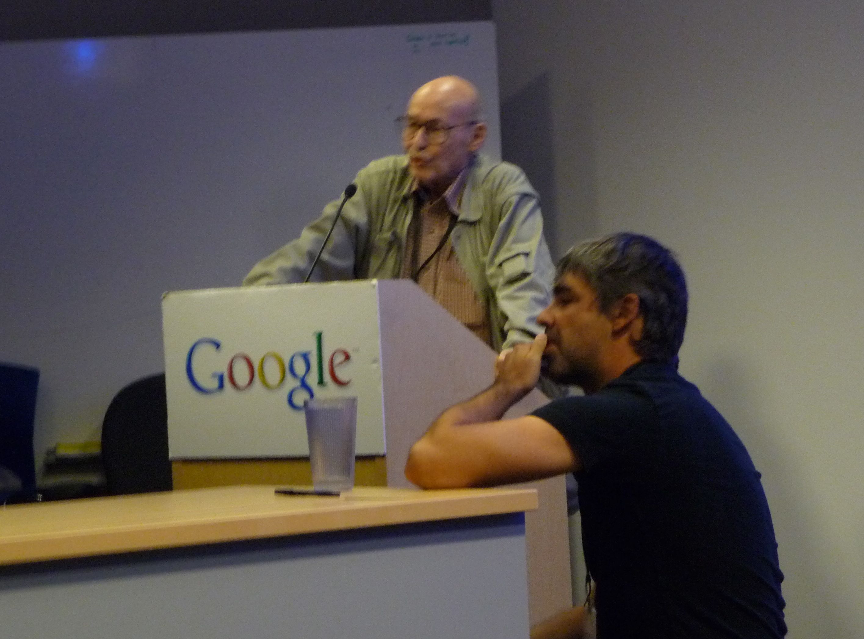 Marvin Minsky and Larry Page discuss AI