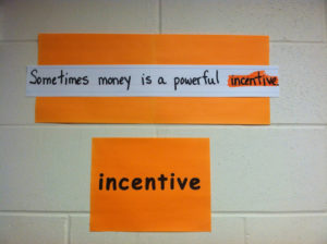 incentive sign
