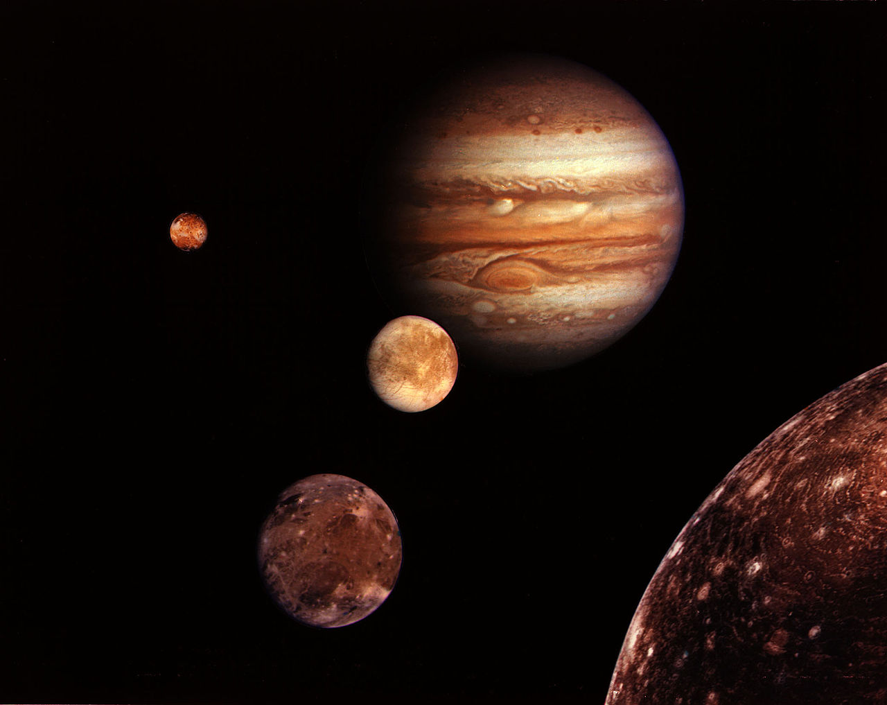 Jupiter and moons.