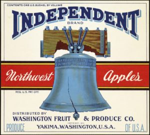 Independent Apple Fruit Label
