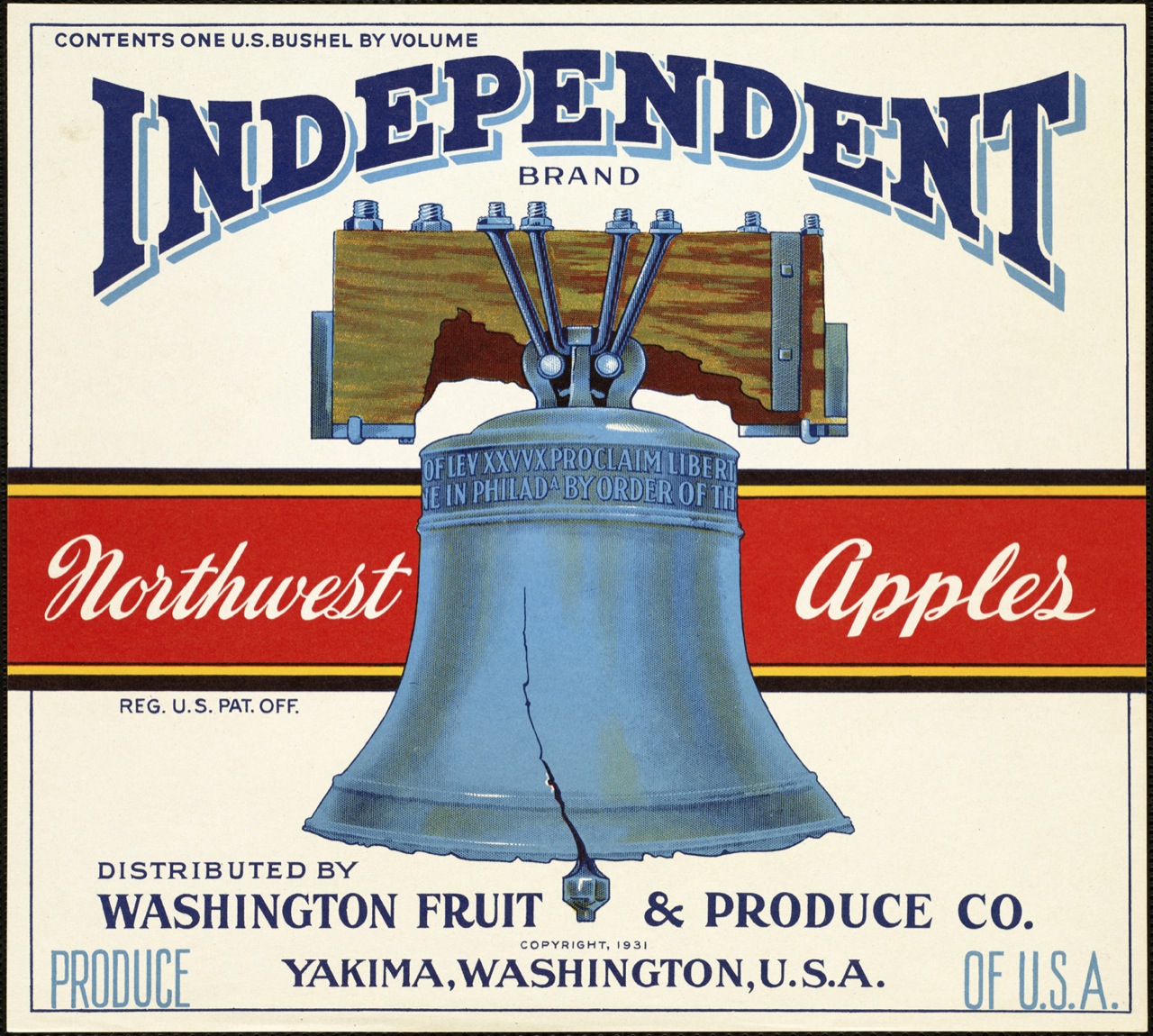 Independent Apple Fruit Label