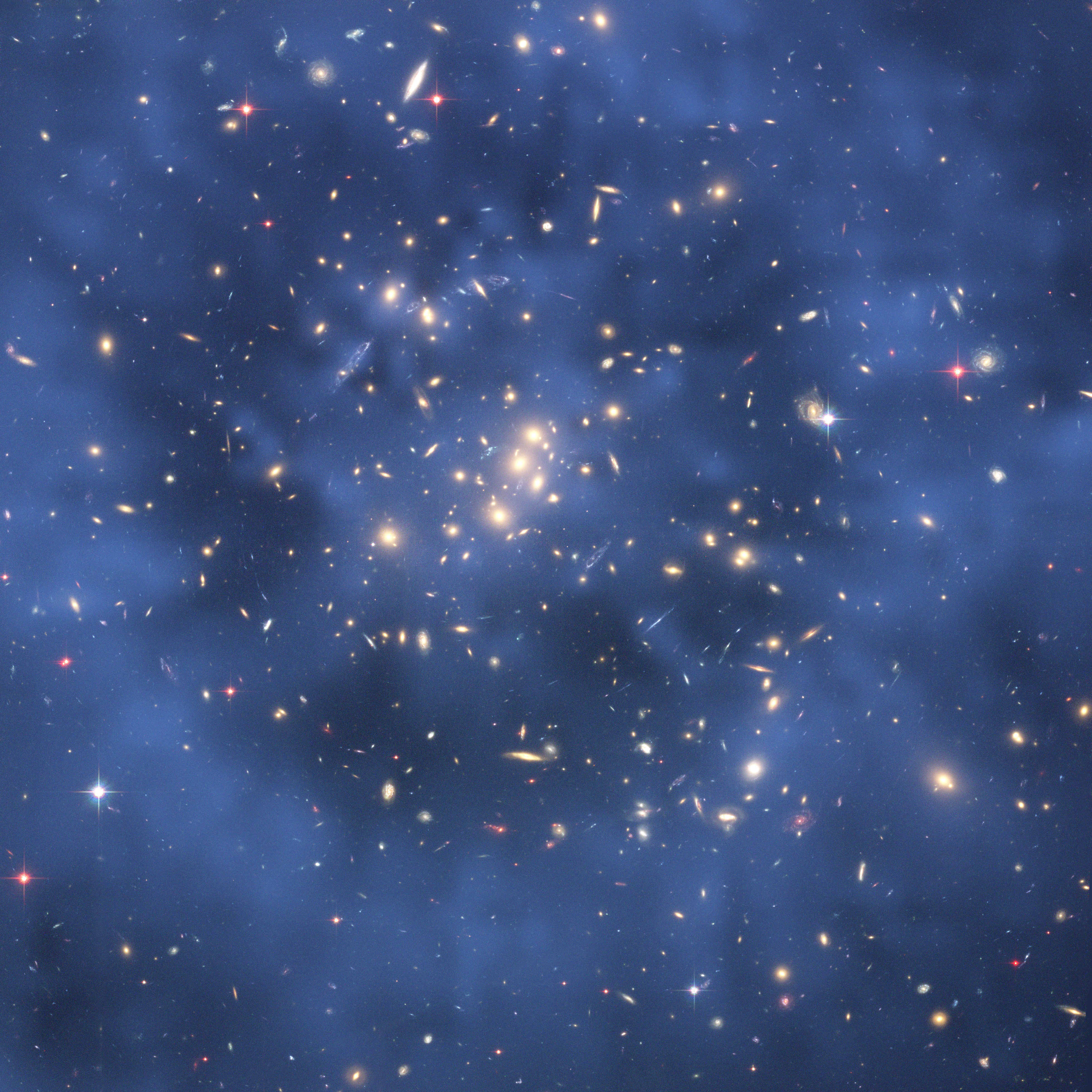 Dark matter galaxy image from hubble telescope.