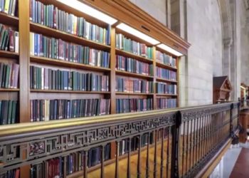 library shelves