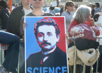 Science protest sign