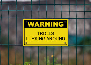 troll warning sign