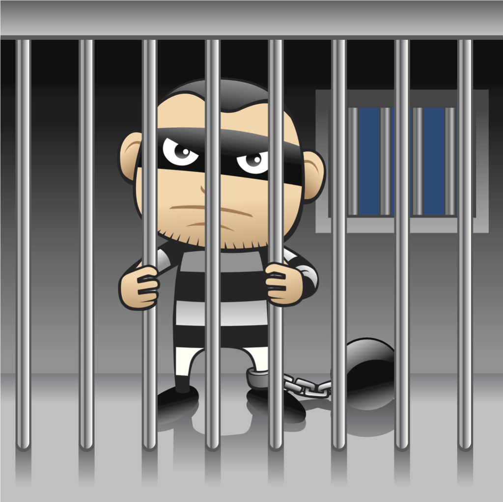 Prisoner locked in jail