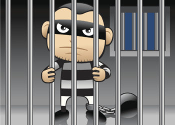 Prisoner locked in jail