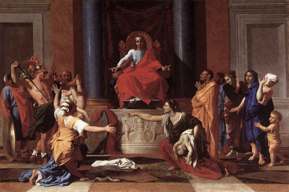 The Judgment of Solomon by Nicolas Poussin.