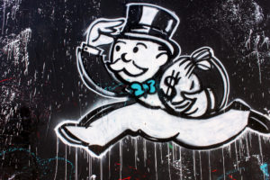 Monopoly Man grafitti