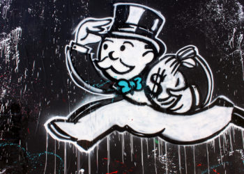 Monopoly Man grafitti