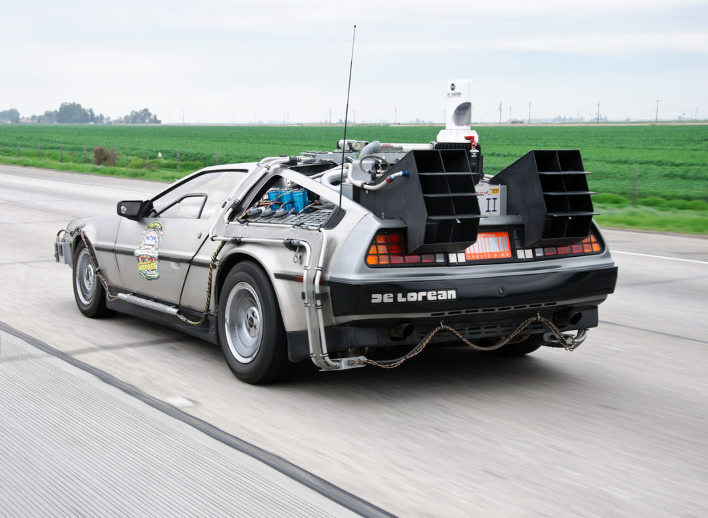 DeLorean modified for time travel