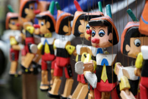 Pinocchio puppets