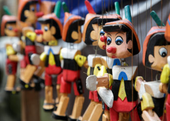 Pinocchio puppets