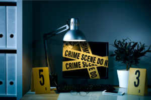 computer crime scene