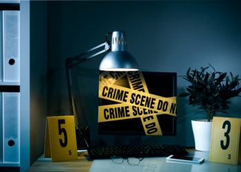 computer crime scene