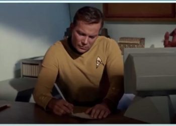 Captain Kirk pens a letter