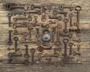 antique keys and locks