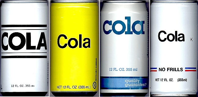generic cola cans
