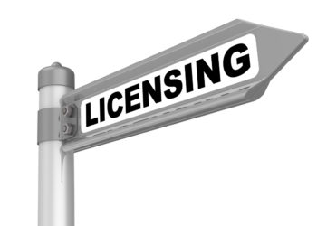 road sign marked "licensing"