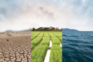 climate change image, different environments