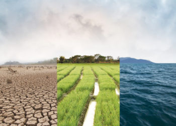 climate change image, different environments