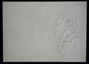 Dard Hunter, self-portrait in watermark