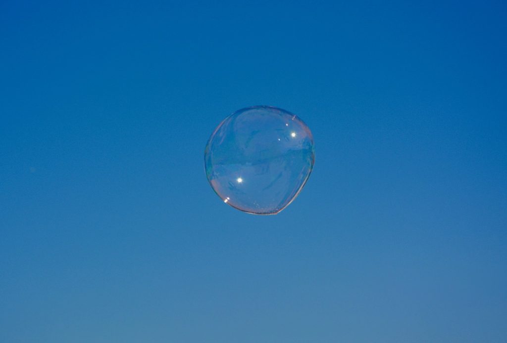 transparent soap bubble