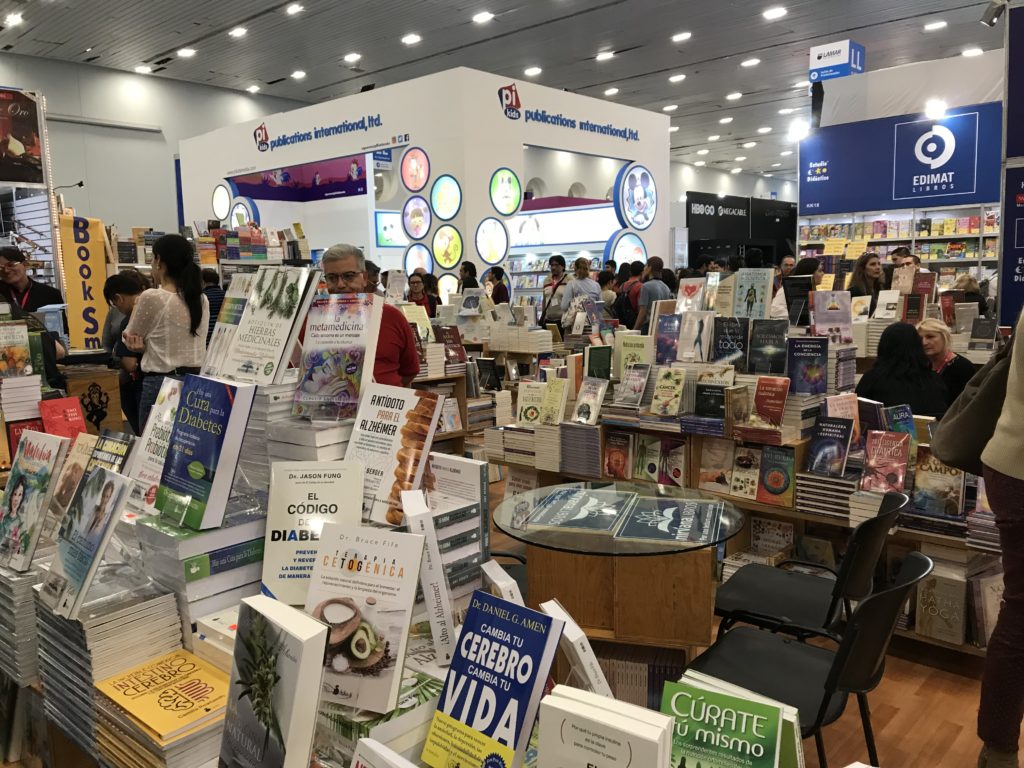 booths at the The Guadalajara Book Fair (FIL)
