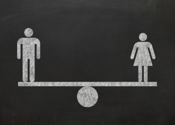 Human rights man gender equality scale comparison