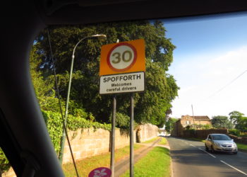 Spofford road sign