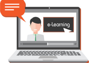 computer showing e-learning