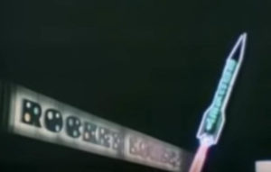 screengrab of neon sign from music video