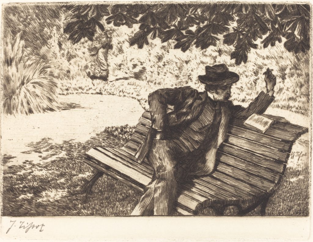 Denoisel Reading in the Garden, 1882