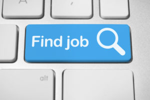 Job finder button for online job search