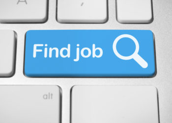 Job finder button for online job search