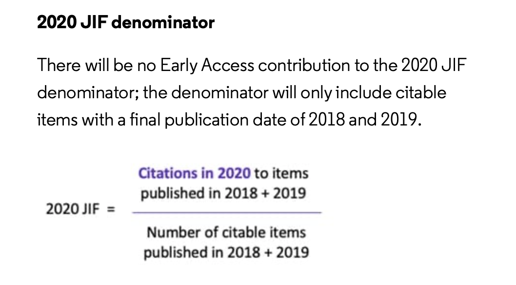 Changes to Journal Impact Factor Announced for 2021 The Scholarly Kitchen