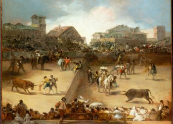Image of painting - Bullfight in a Divided Ring