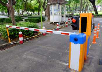barriers to entry at a car parking lot