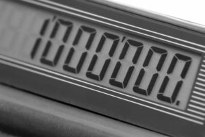 calculator screen showing 1000000
