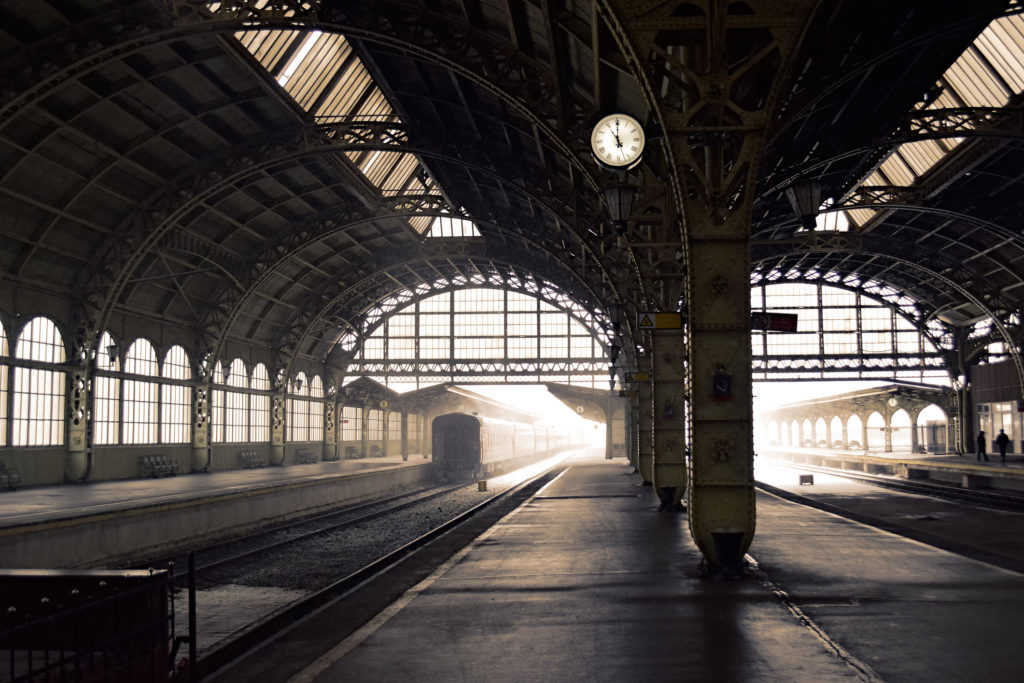 empty railway station