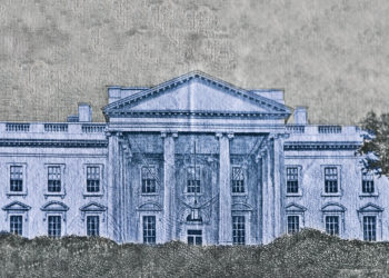 Drawing of the US White House