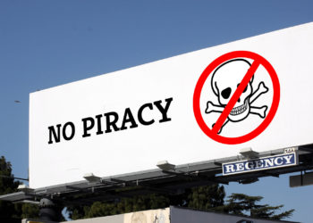 No Piracy billboard