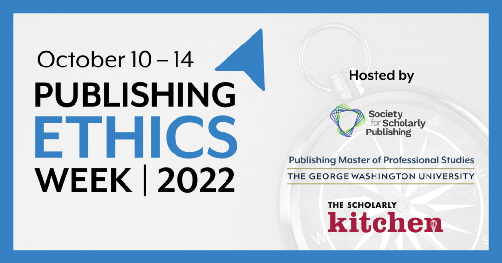 Publishing Ethics Week logo with logos of participating organizations