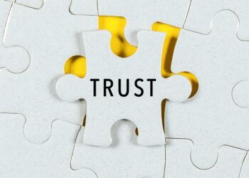 Trust word on a Jigsaw Puzzle