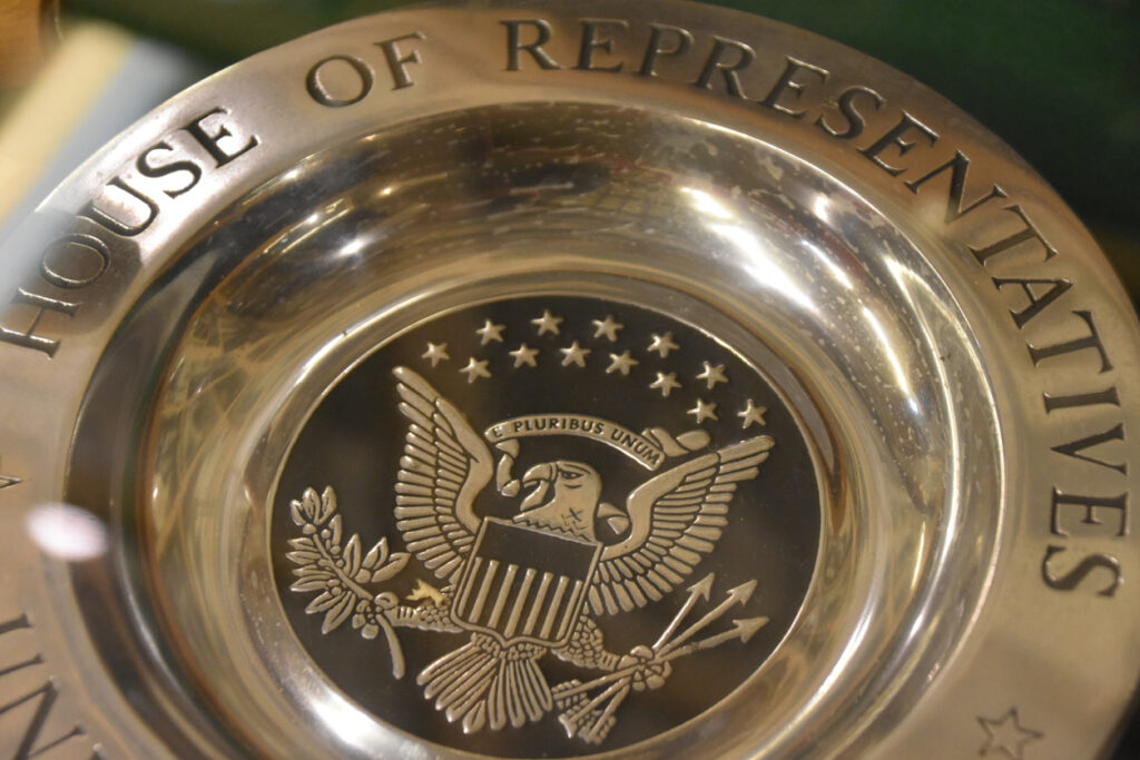 US House of Representatives seal on a souvenir