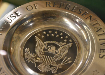 US House of Representatives seal on a souvenir