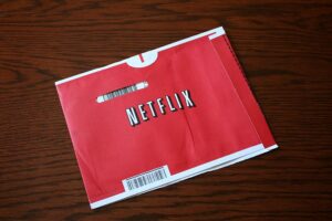Photo of a Red Netflix DVD-by-Mail envelope