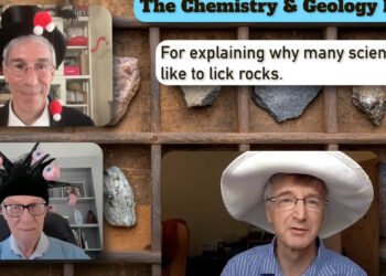 screen grab of prize awarded for why scientists like to lick rocks