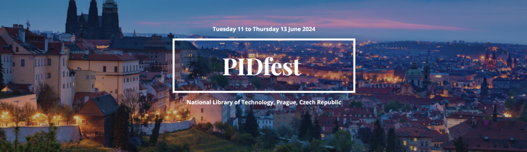 PIDFest logo over a picture of Prague